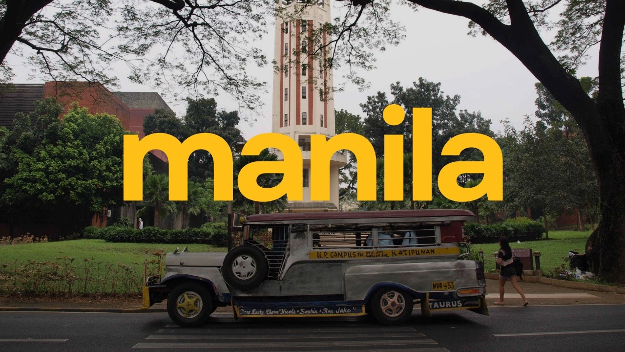 🇵🇭 Filipinler'in Başkenti Manila'da 1 Saatlik Yürüyüş.