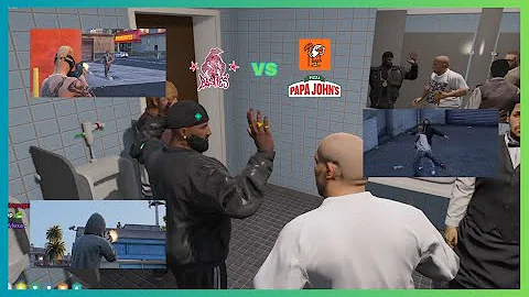 Pizza gang catches 4Head lacking and shootout starts in Southside (Multi POVs) | NoPixel 4.0 GTA RP