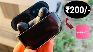 Testing ₹200 Black Airpods Pro From Meesho..🔥 | Cheapest Earbuds In Just Rs 200⚡️