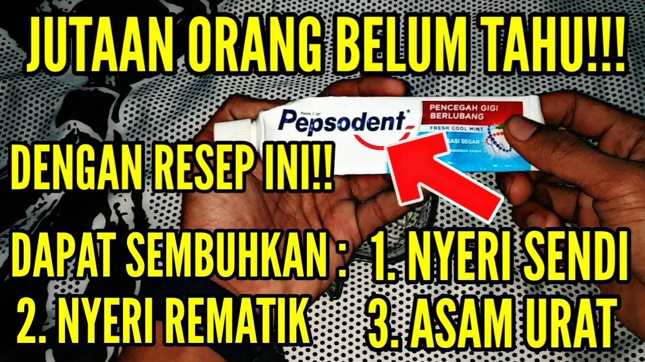 Nyeri sendi, Rematik, Asam urat ternyata dapat disembuhkan dg pasta