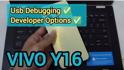 Usb debugging Vivo Y16 / Development Options Vivo Y16