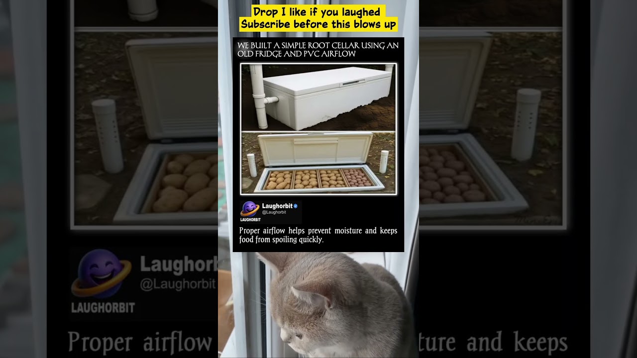 Старый холодильник, превращенный в хранилище продуктов | смешные мемы | жизненные американские ме...