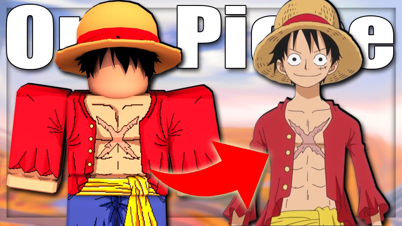 COMO Fazer Um AVATAR Do Luffy One Piece No Roblox 