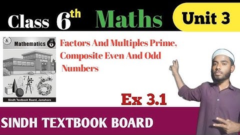 Factors And Multiples |unite 3 | exercise 3.1 | class 6 sindh textbook board | class...