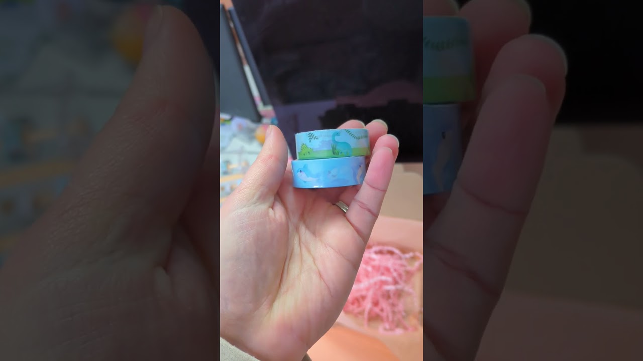 How good do the Sharky and Dino's washi's look together! Thank you Susan for this cute order combo 🩷