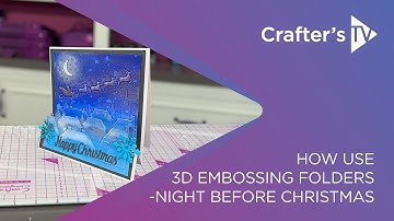 Snowy sky tutorial with 3D Embossing Folders and Spectrum Noir Sparkle