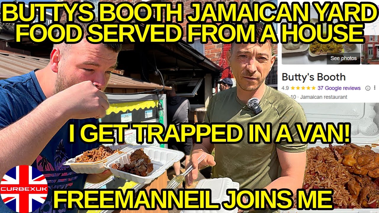 JAMAICAN YARD FOOD SERVED FROM A HOUSE IN MANCHESTER SUBURBS BUTTYS BOOTH REVIEW WITH FREEMANNEIL