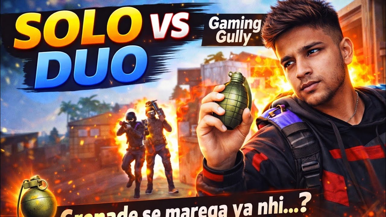 SOLO vs DUO 😈 | Risky Move 💥 | Free Fire Gameplay | GAMING GULLY |