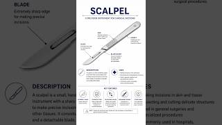 MEDICAL INSTRUMENT - SCALPEL. #medicalinstrument #scalpel #medsurgnursing #knowledge #education #yt