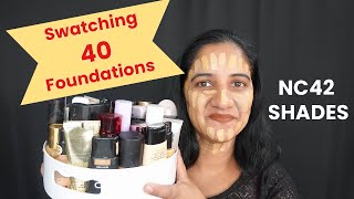 🔥 40 Foundation Swatches on NC42 Skin! | The Ultimate Medium to Deep Skin Tone Guide 🎨✨ screenshot 1