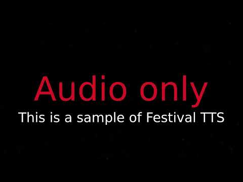 Festival TTS, a free alternative to Espeak