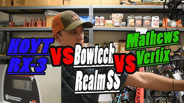 HOYT RX3 VS BOWTECH REALM SS VS MATHEWS VERTIX | Speed Test  & Review