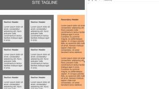 Example Responsive Website using Flexbox to space items