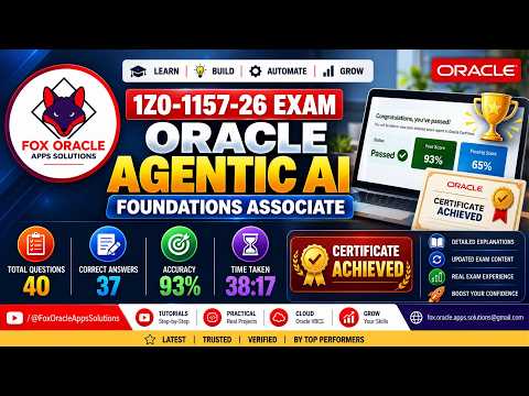 Agentic AI Foundations Associate – 1Z0-1157-26 | Oracle Certification |Latest Exam Dumps | 2026