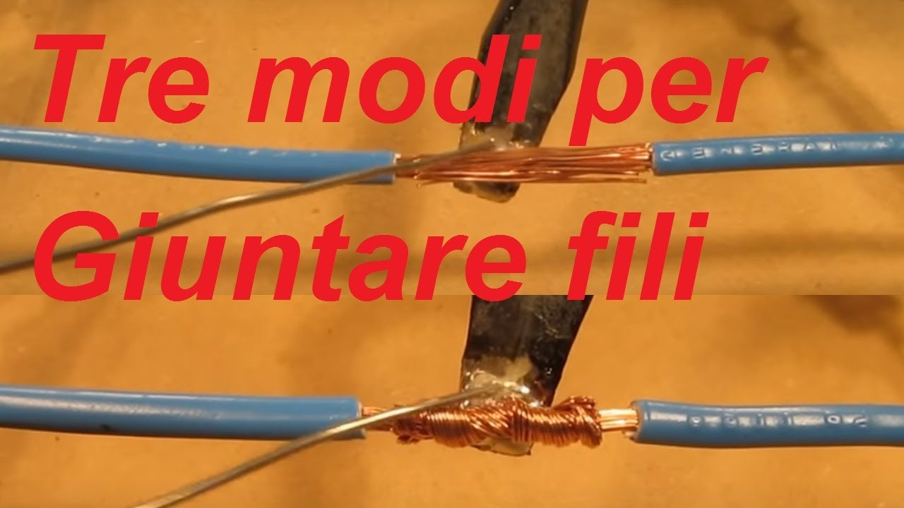 How to join and solder electric cables 