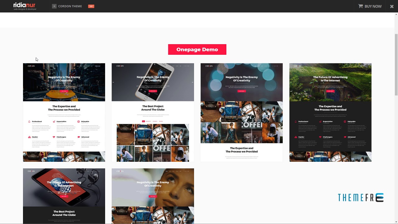 Cordon - Responsive One Page and Multi Page Portfolio Theme Te
