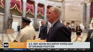 U.S. Rep Kevin McCarthy voted out of speaker position