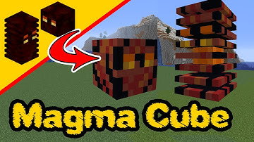 Minecraft Magma Cube - Magma Cube Statue, Mob Build tutorial, PS4, Xbox, PC, Pocket Edition, Switch