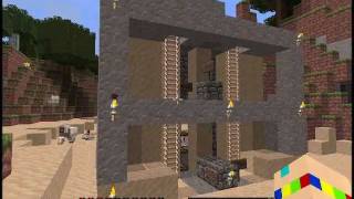 Elevator/Escalator in Minecraft Using Pistons