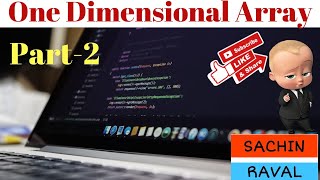 One Dimensional Array in Hindi (Part - 2) | C Programming Language Tutorial - Lesson - 21.2