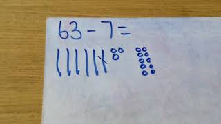 Year 2 Maths: Subtracting a 1 digit number from a 2 digit number crossing tens