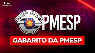 Gabarito Extraoficial do concurso da Polícia Militar do Estado de São Paulo  (PMESP)!