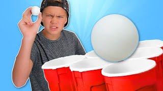 Giant Cup Pong With Punishments