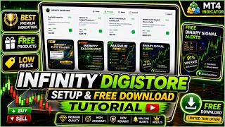 INFINITY DIGISTORE Setup & FREE Download Tutorial 🔥 Best MT4 Indicators ✅ Free & Cheap MT4 #IMT4R