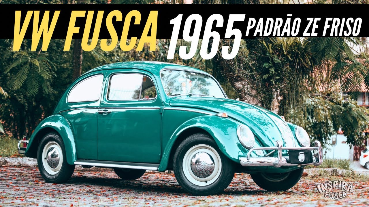 VW FUSCA 1965 - FEITO MINUCIOSAMENTE NO PADRÃO ORIGINAL! *AINDA USA DINAMO*