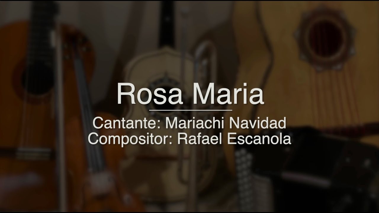 Rosa Maria - Puro Mariachi Karaoke - Mariachi Navidad - YouTube