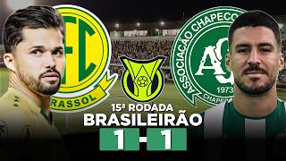 MIRASSOL SOFRE EMPATE DA CHAPECOENSE E SEGUE NO Z4 DO BRASILEIRÃO! MIRASSOL 1 x 1 CHAPECOENSE