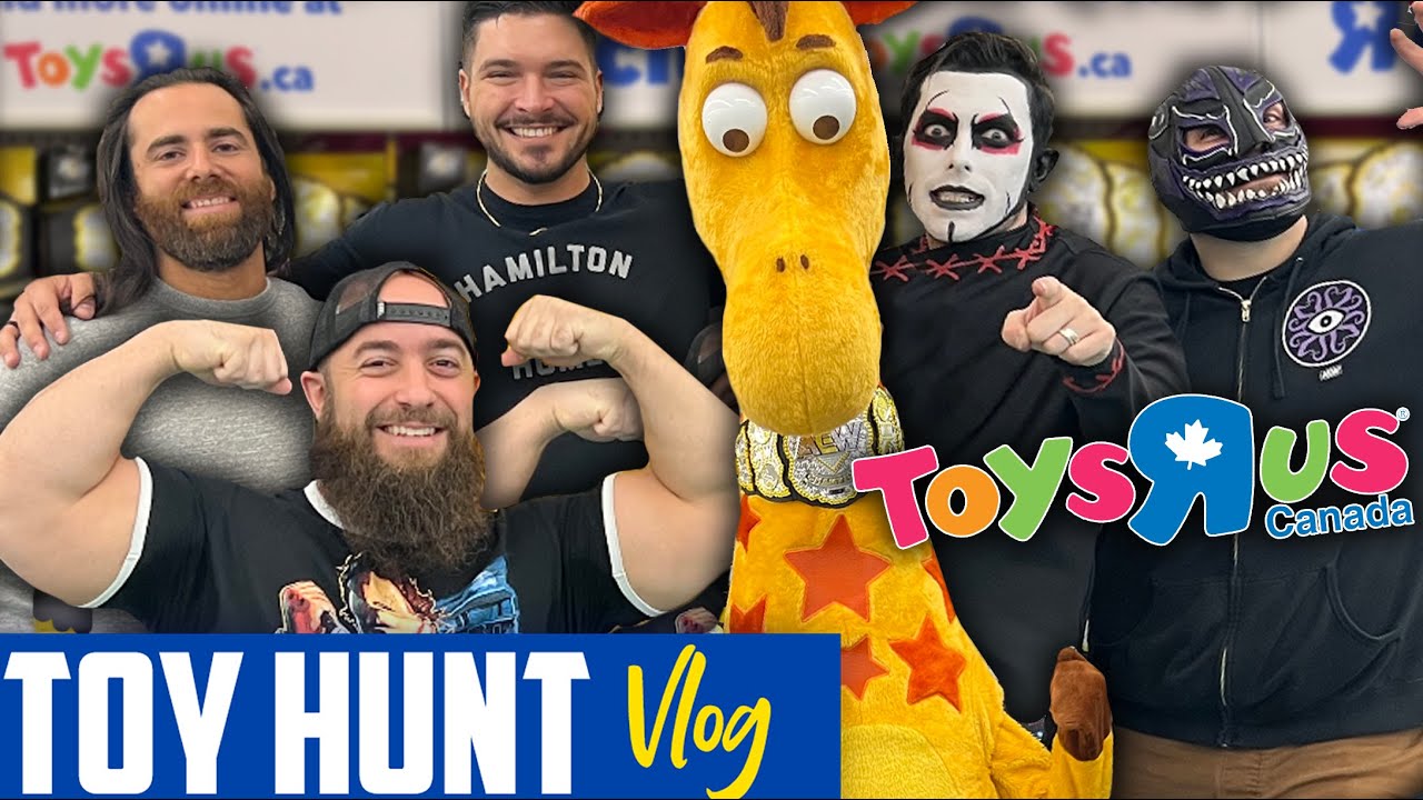 AEW Wrestlers Takeover Toys R Us In Toronto • Toy Hunt Vlog