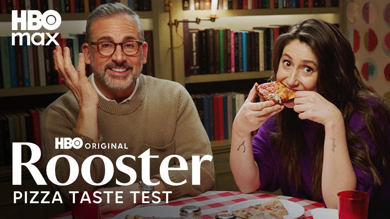Steve Carell & Charly Clive Taste Test Pizzas | Rooster | HBO Max