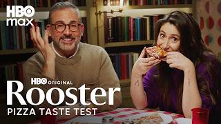 Steve Carell & Charly Clive Taste Test Pizzas | Rooster | HBO Max
