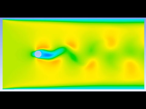 ANSYS CFD Tutorial: Fluid Flow over a Circular Cylinder - von Karman Effect