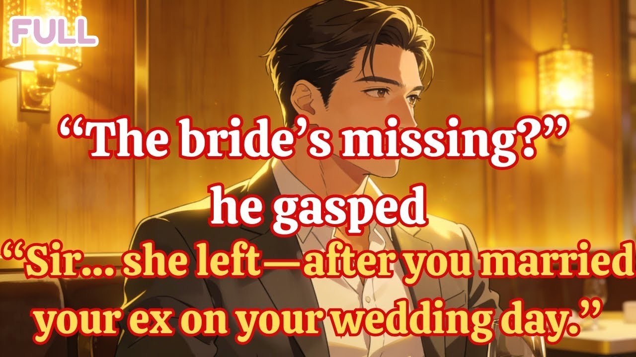 The bride’s missing” he gasped  “Sir… she left—after you married your ex on your wedding day