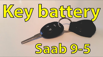 Saab 9-5 DIY: Replacing the Key Remote Battery - Trionic Seven Quick Tip