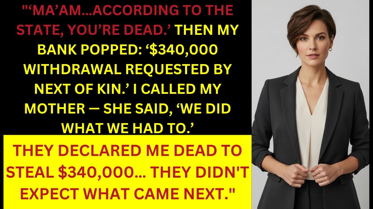 My Parents Declared Me Legally Dead to Access My Trust — The Registry Correction Froze Everything