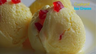 Custard Powder Ice Cream | ప్రతీ ఇంట్లో ఉండే వాటితో ఈజీ గా ఐస్ క్రీం తయారు