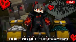 🔴 Building All The Farms Minecraft Live | IPad Pro M4