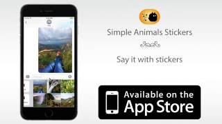 Simple Animals Sticker for iMessage IOS 10 screenshot 2