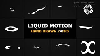 Abstract Liquid Elements Liquid Animation — Clean Motion Graphics Asset