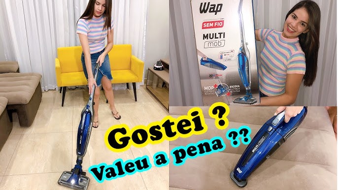 ASPIRADOR DE PÓ E ÁGUA VERTICAL SEM FIO WAP ACQUA MOB 2 EM 1