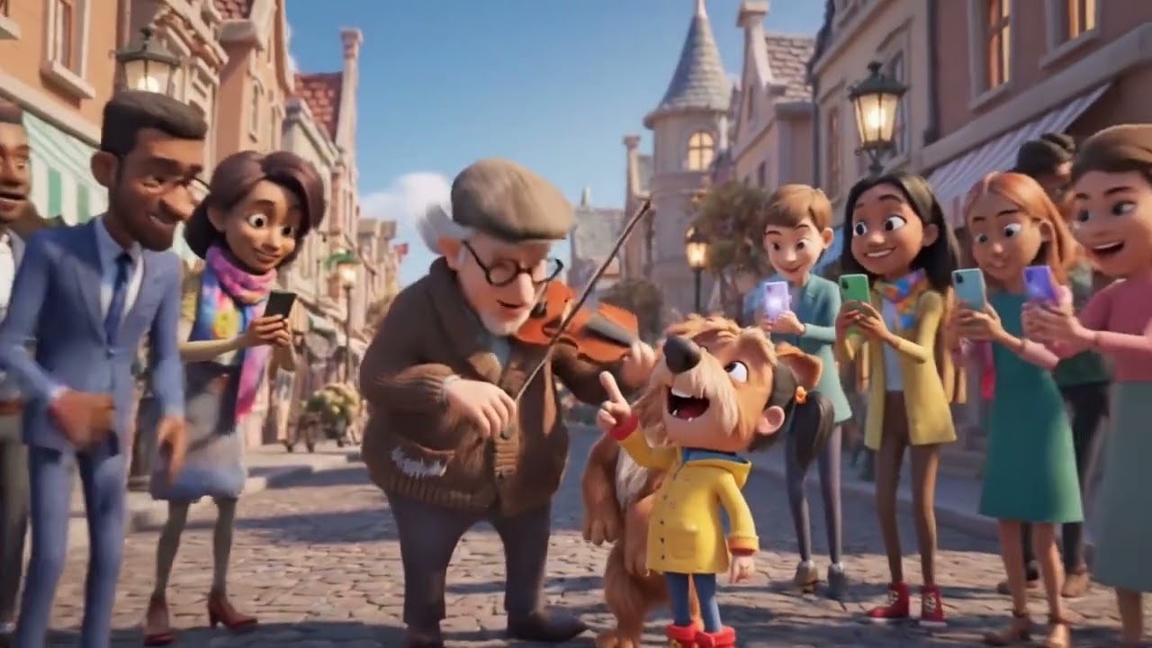 The Dog Who Saved a Lonely Musician | Emotional Pixar Style Story 🎻🐕 