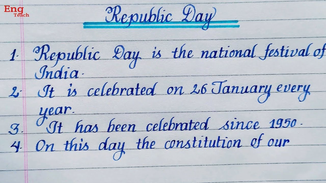 republic day parade essay in english