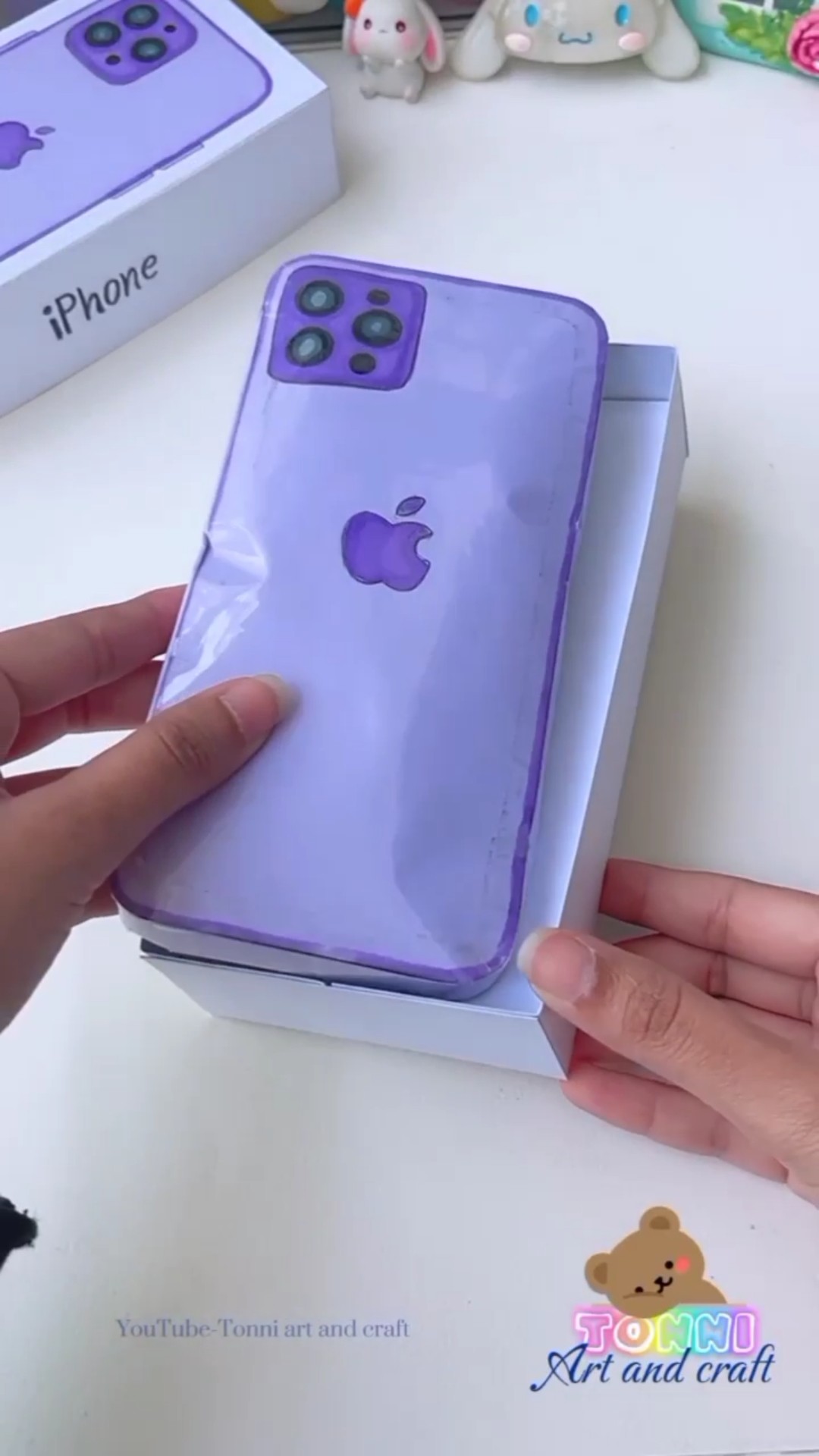 DIY iphone squishy #shorts #tonniartandcraft #art #love #craft #diy #papercraft