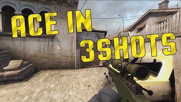 CS:GO - How to ACE in 3 shots