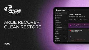 Guided Cyber Recovery with Arlie Recover: From Ransomware Alert to Clean Restore | Demo