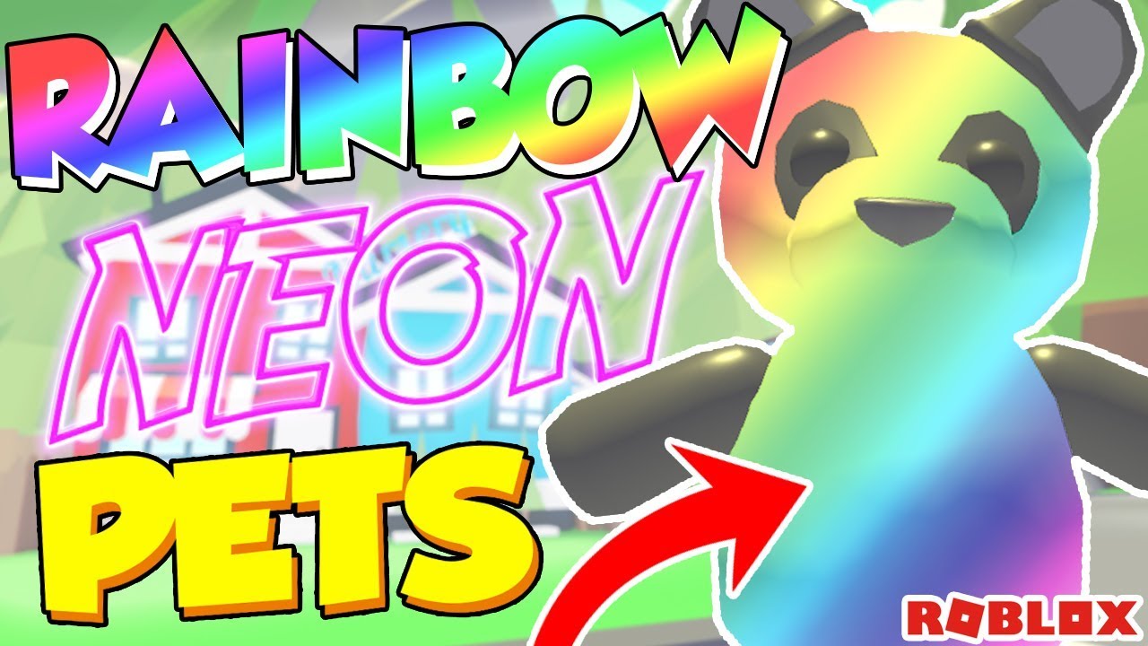 Neon Rainbow Pets Update Confirmed In Adopt Me Roblox Leaks Youtube - neon rainbow roblox logo