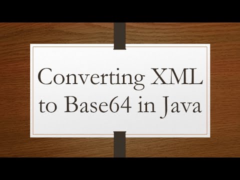 Converting XML to Base64 in Java